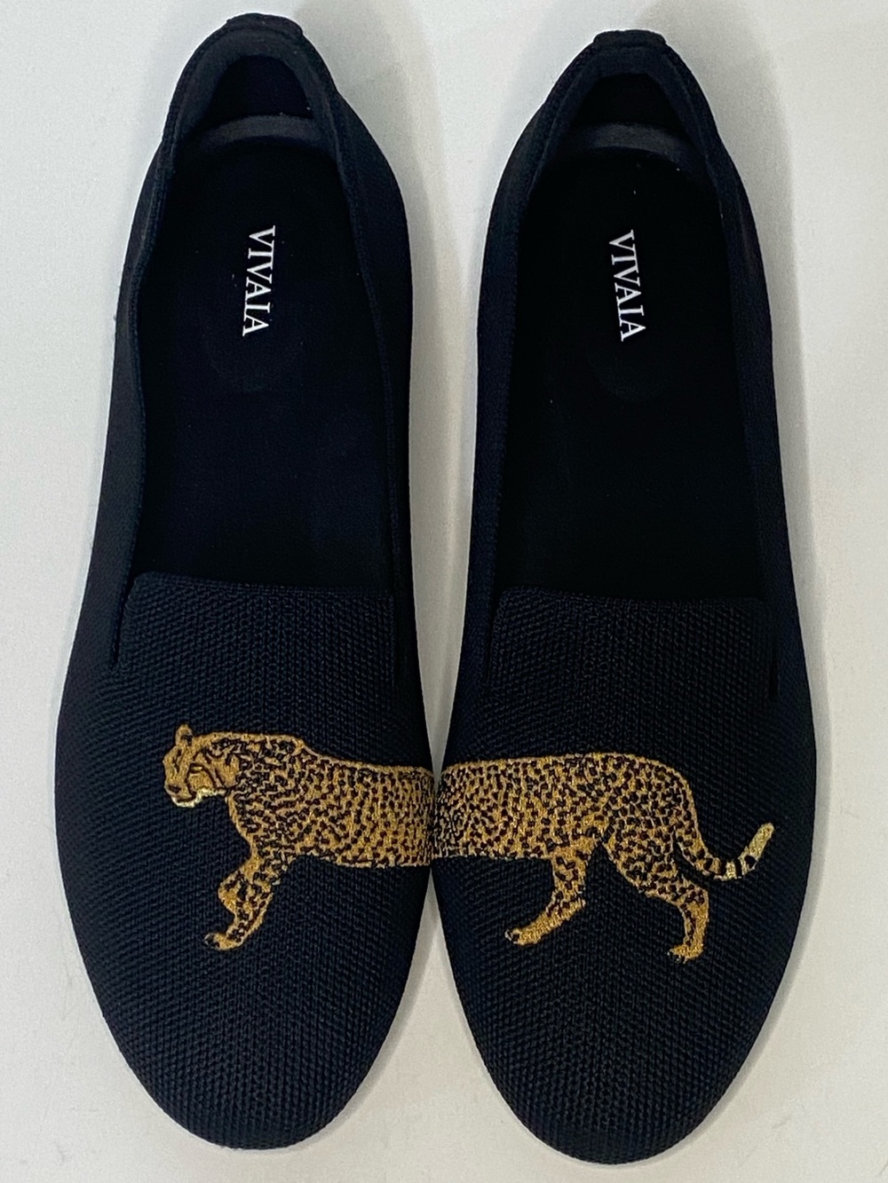 VIVAIA Audrey Cheetah Slip On Knit Loafers Women’s US 11.5 EU 41.5